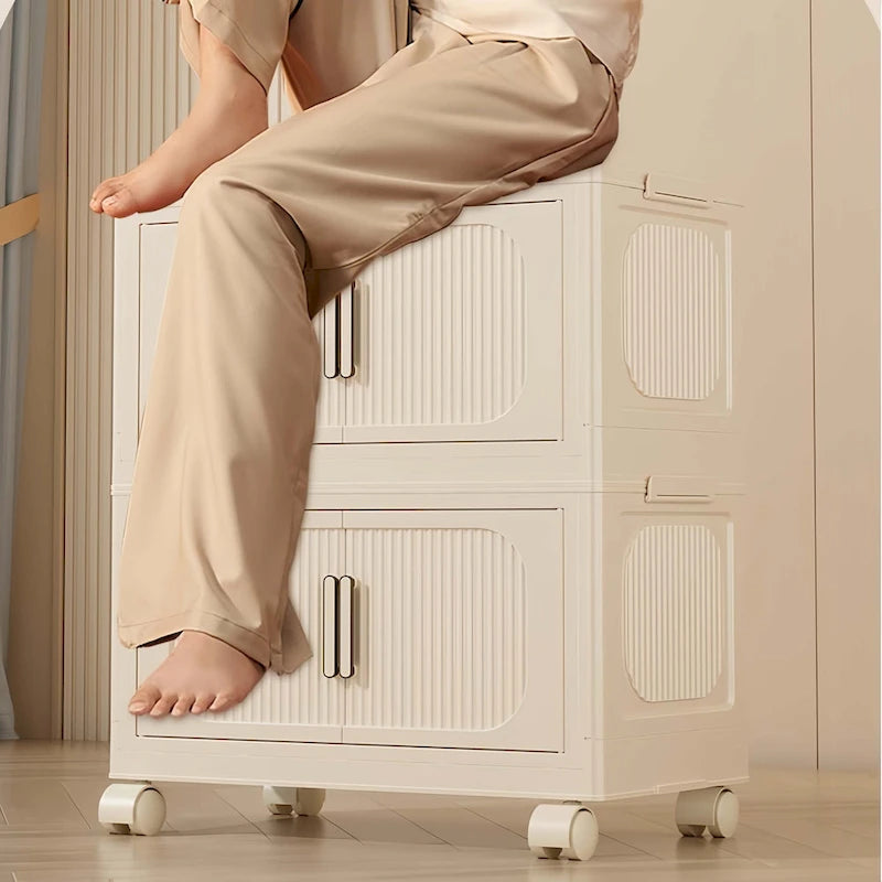 Mueble de almacenamiento plegable lateral ancho de 19.69