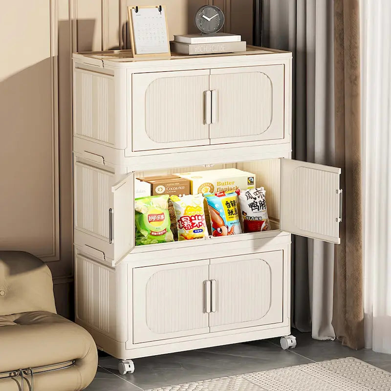 Mueble de almacenamiento plegable lateral ancho de 19.69