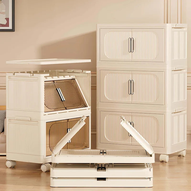 Mueble de almacenamiento plegable lateral ancho de 19.69