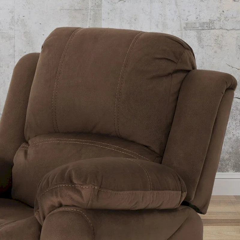 Sillón reclinable mullido, cómodo sofá reclinable individual