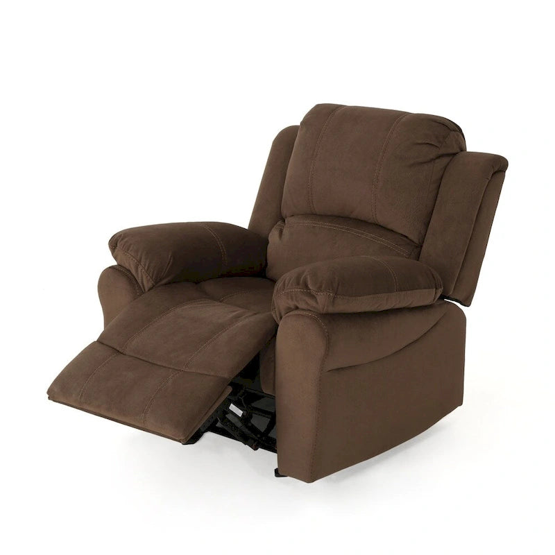 Sillón reclinable mullido, cómodo sofá reclinable individual