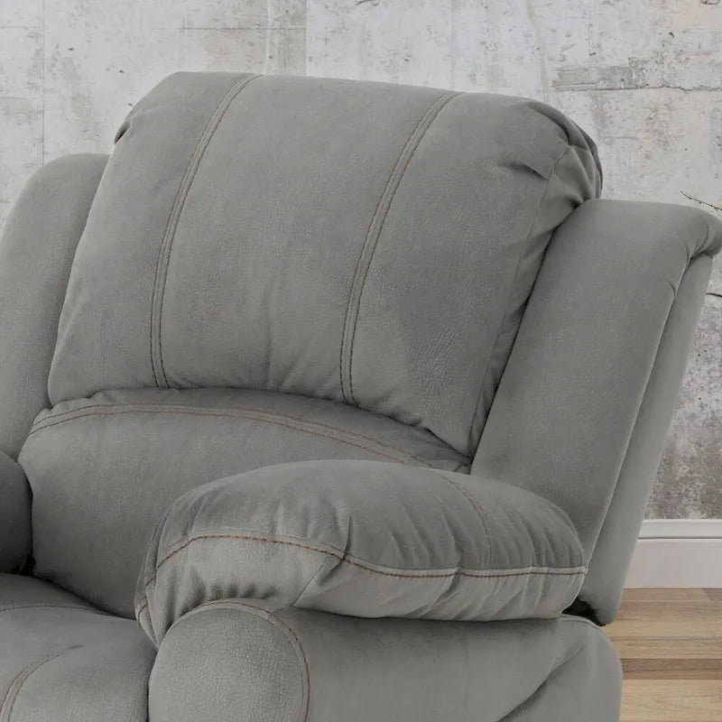 Sillón reclinable mullido, cómodo sofá reclinable individual