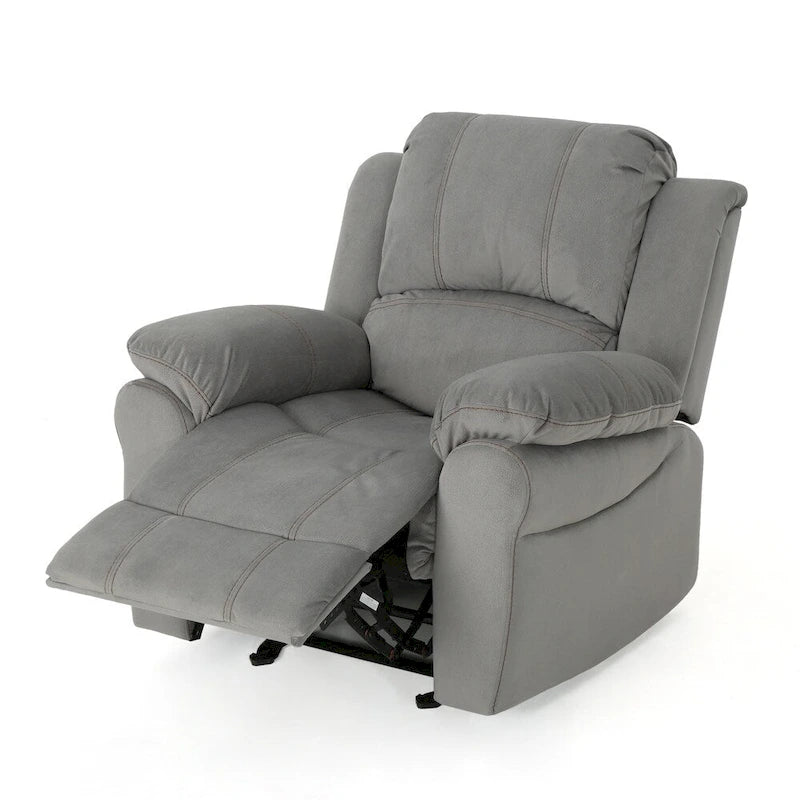 Sillón reclinable mullido, cómodo sofá reclinable individual