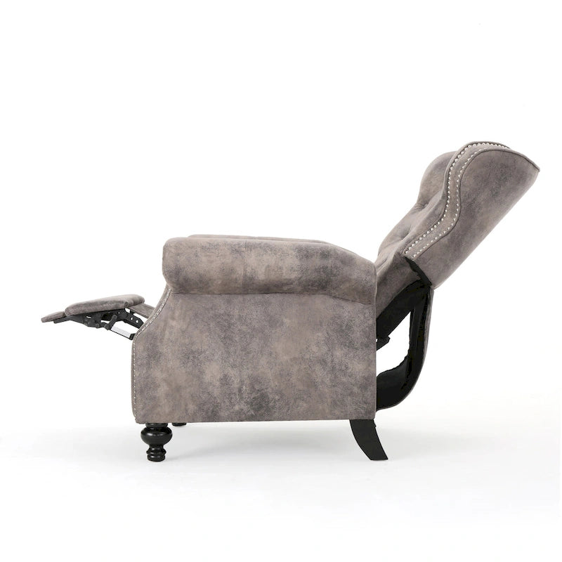 Gepolsterter Mikrofaser-Relaxsessel