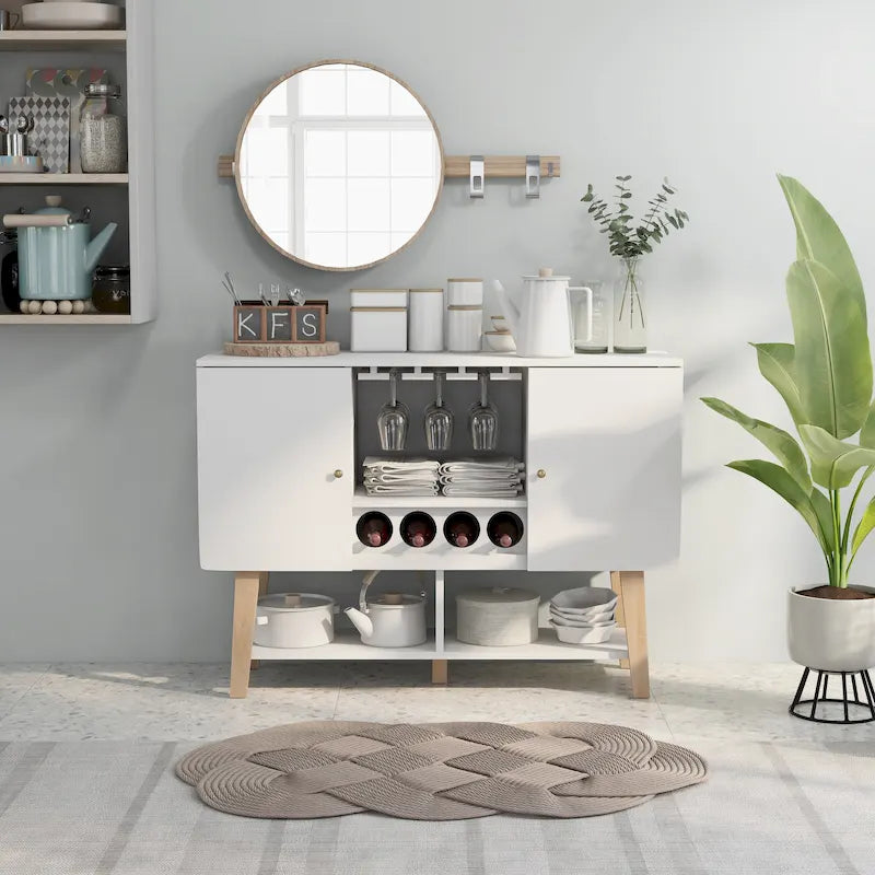 Buffet de service moderne pour 4 bouteilles