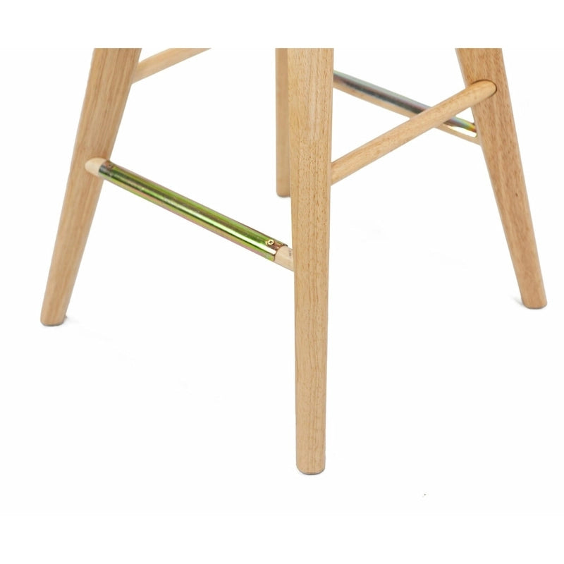 Rücklehnenloser Barhocker aus Holz mit Drehfunktion für den Innenbereich