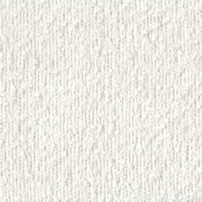 Puf curvo de tela bouclé, reposapiés decorativo para el hogar
