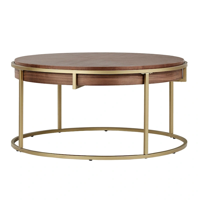 Runder Tisch mit Metallgestell