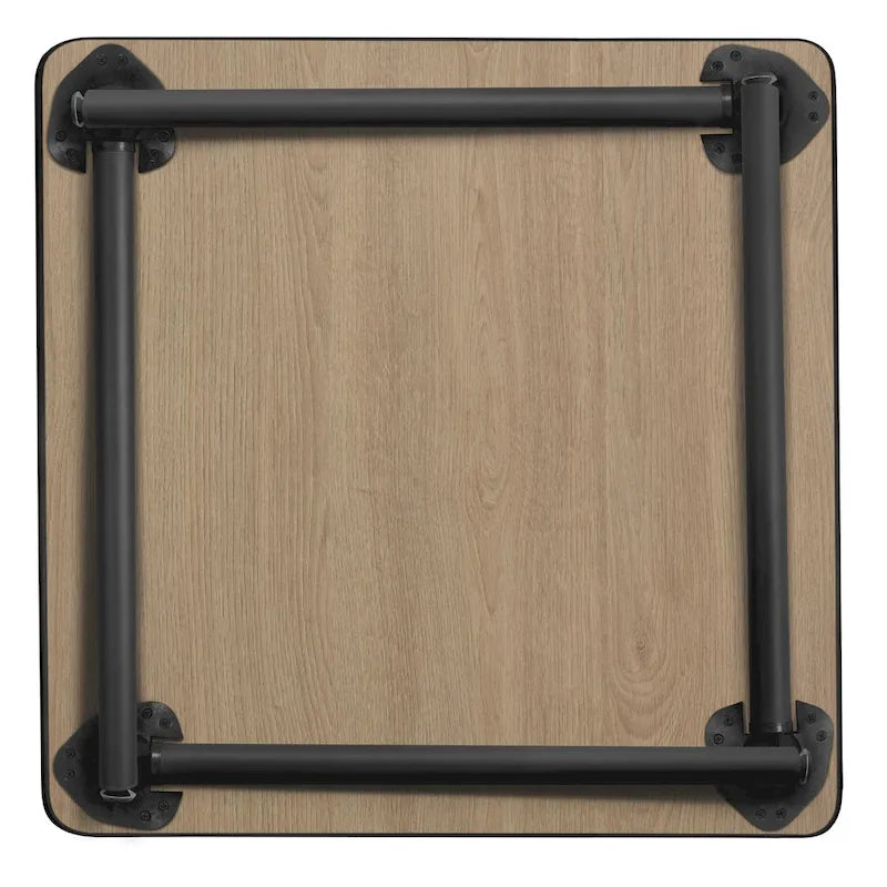 Quadratischer, klappbarer Pausenraumtisch