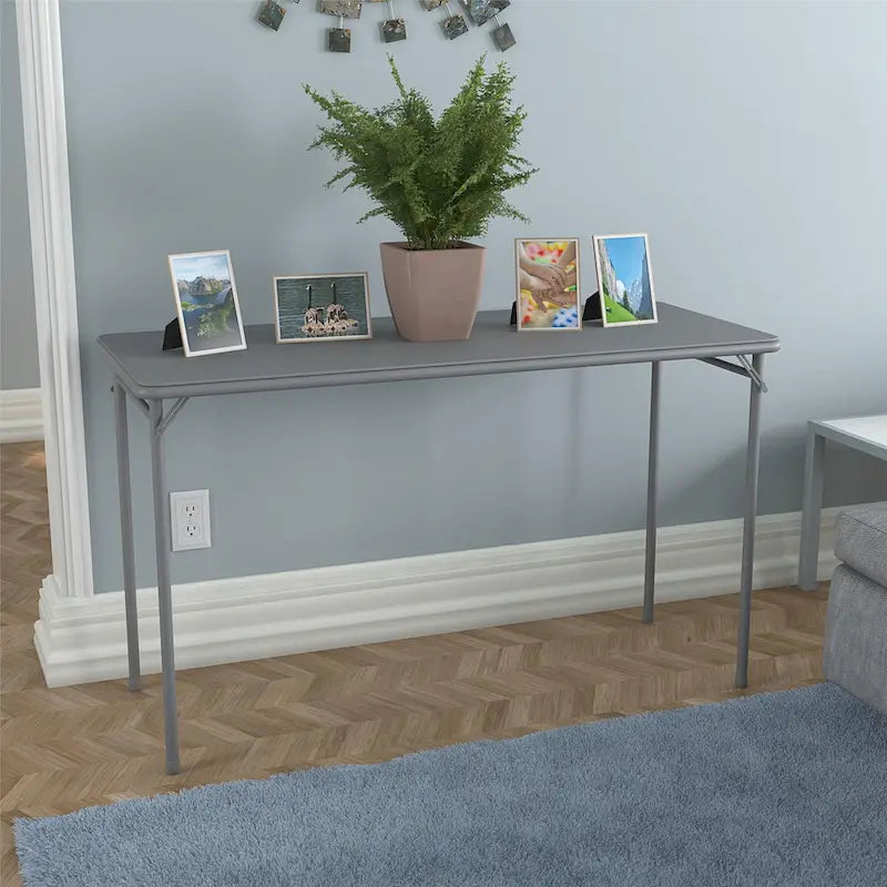 Mesa portátil plegable, mesa de comedor plegable multiusos para interiores