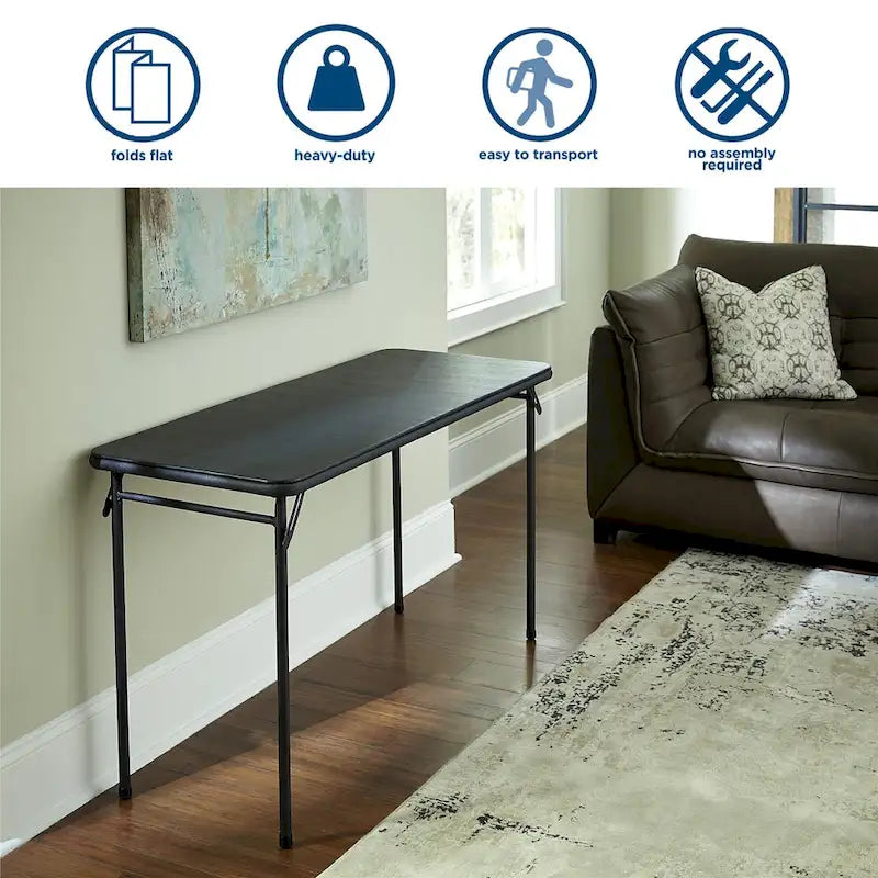 Mesa portátil plegable, mesa de comedor plegable multiusos para interiores