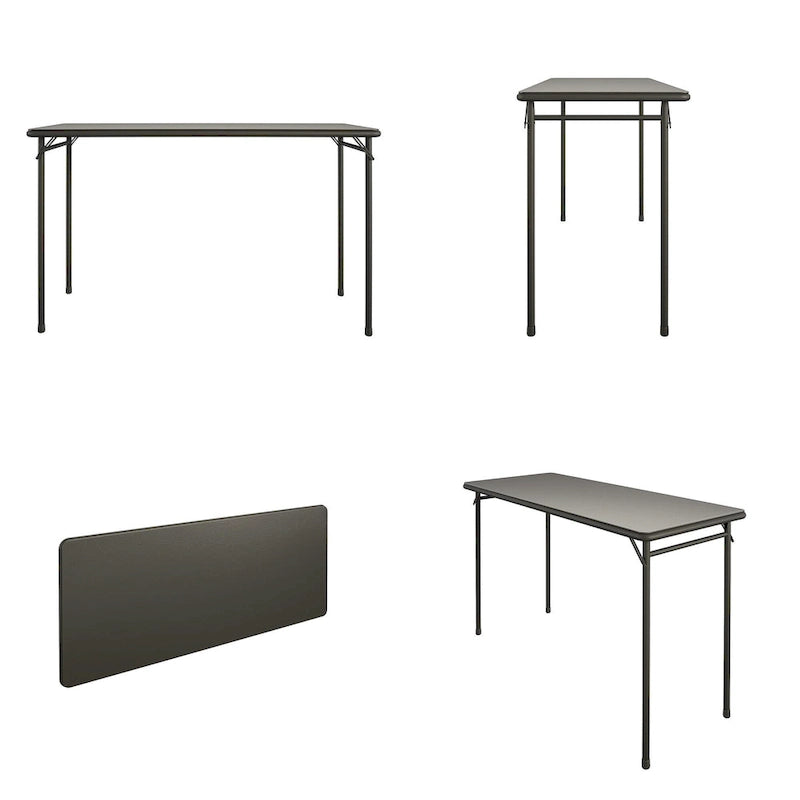Mesa portátil plegable, mesa de comedor plegable multiusos para interiores