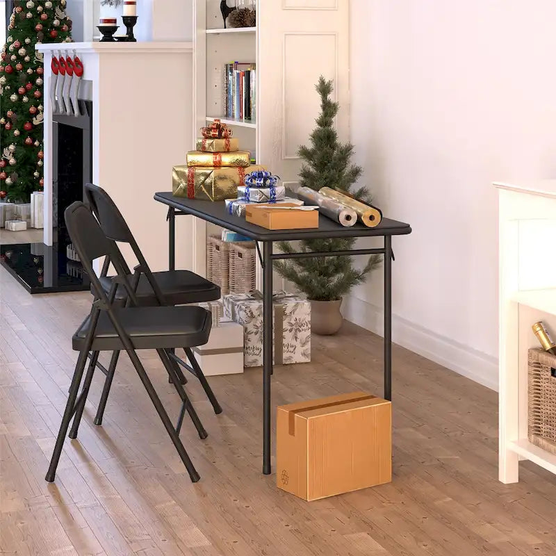 Mesa portátil plegable, mesa de comedor plegable multiusos para interiores