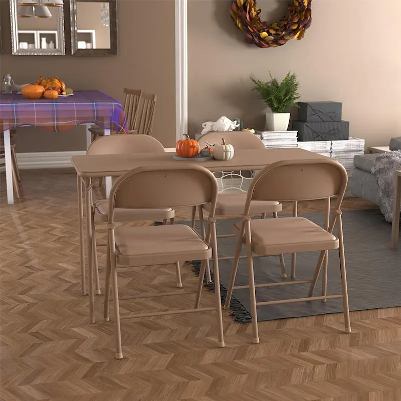 Mesa portátil plegable, mesa de comedor plegable multiusos para interiores