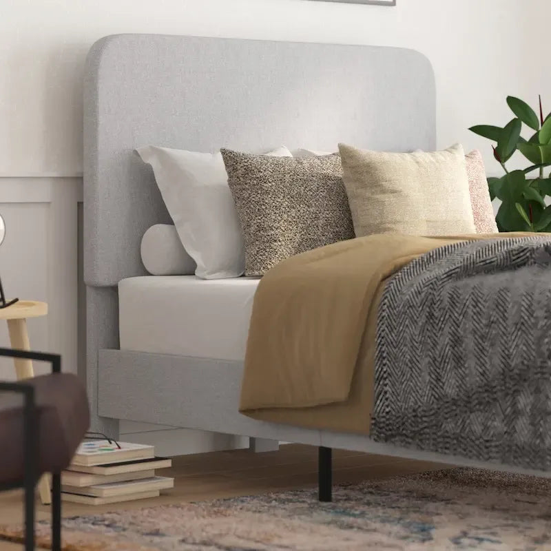 Lit plateforme avec tête de lit - aucun sommier requis