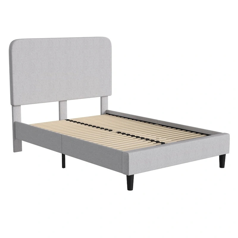 Cama plataforma con cabecero - no necesita base