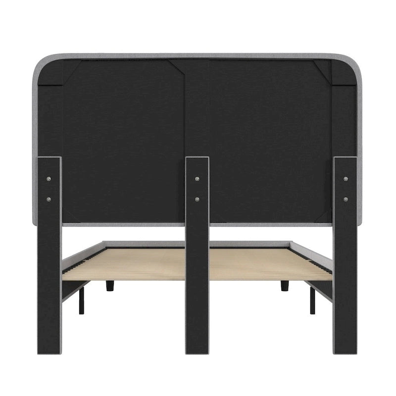 Cama plataforma con cabecero - no necesita base