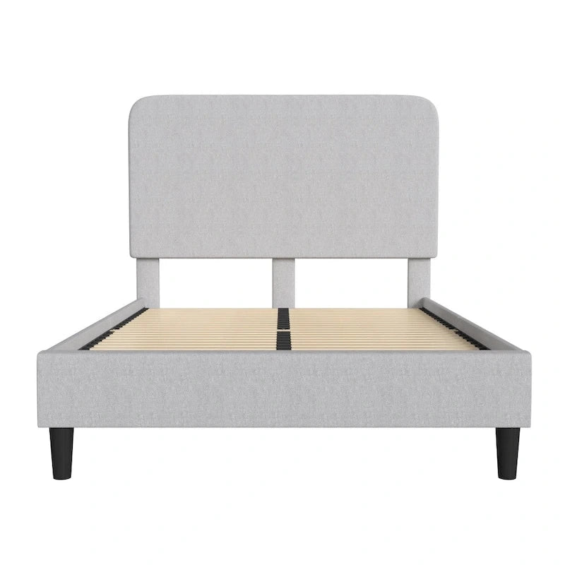 Cama plataforma con cabecero - no necesita base