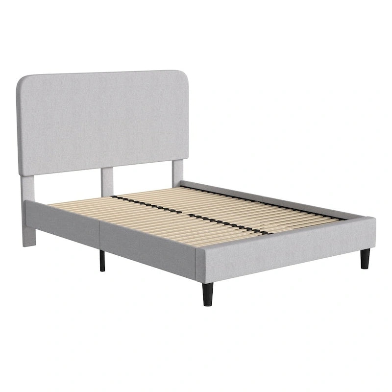 Cama plataforma con cabecero - no necesita base
