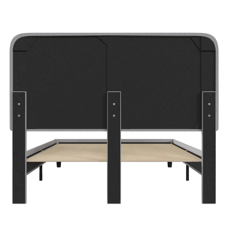 Cama plataforma con cabecero - no necesita base