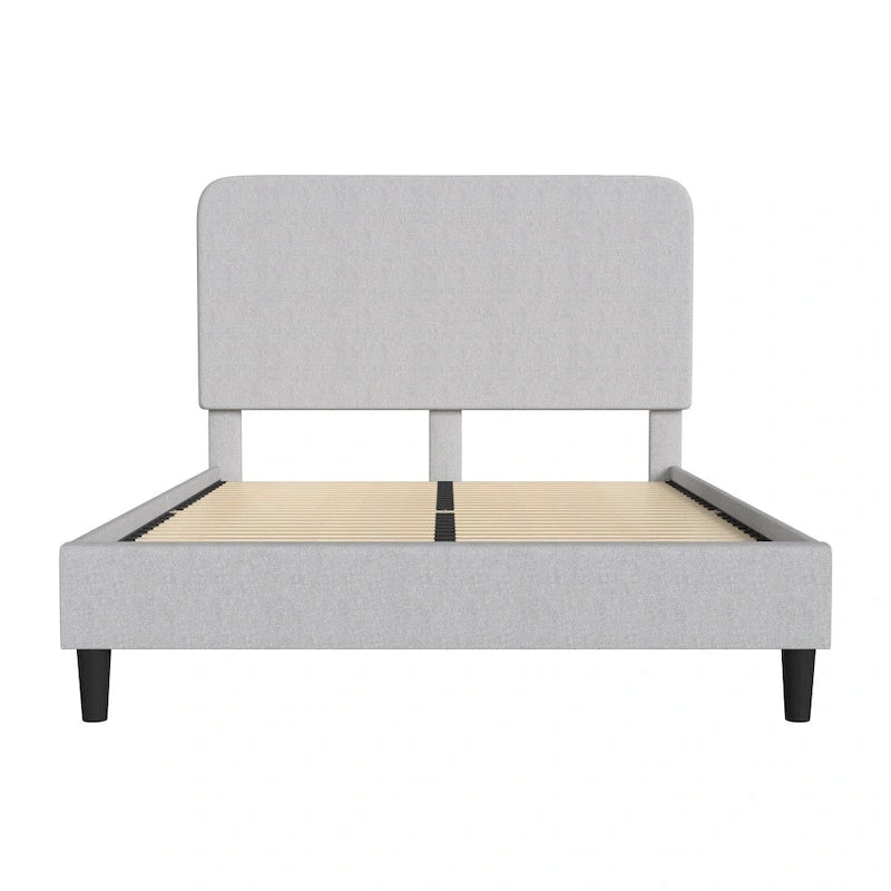 Cama plataforma con cabecero - no necesita base