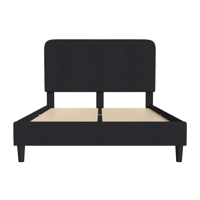Cama plataforma con cabecero - no necesita base