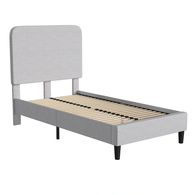 Cama plataforma con cabecero - no necesita base