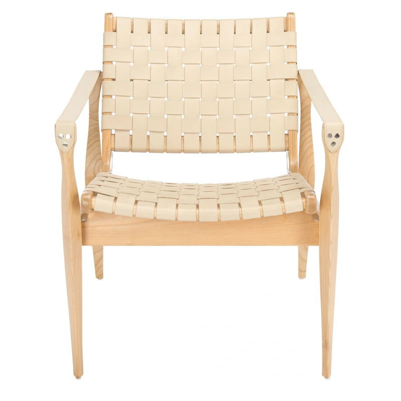 Safari-Ledersessel - 24.5 W x 30 L x 30 H - 25W x 30D x 30H