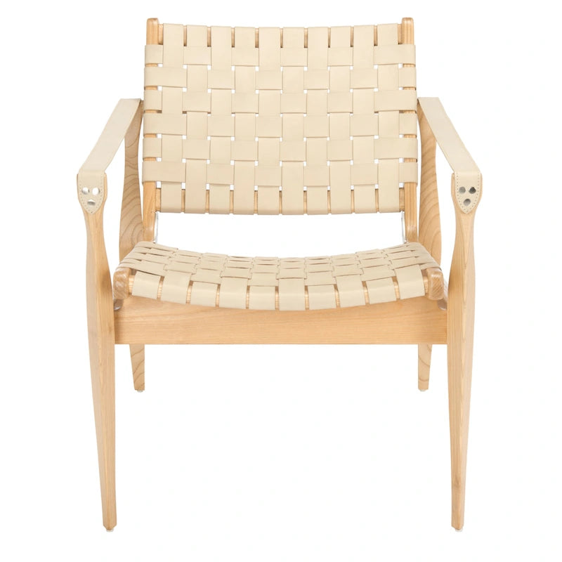 Safari-Ledersessel - 24.5 W x 30 L x 30 H - 25W x 30D x 30H