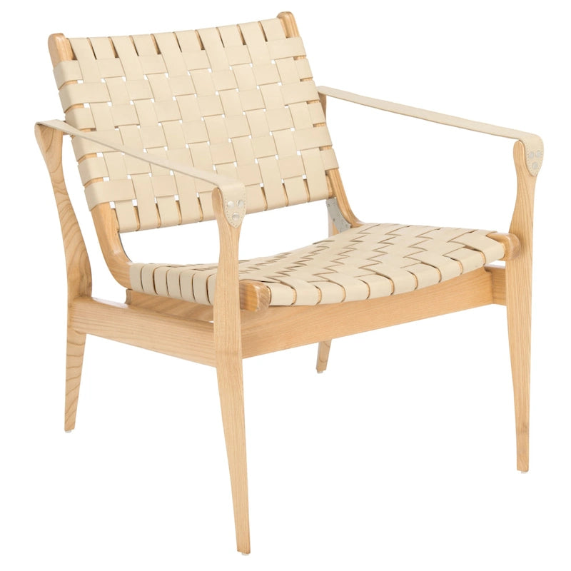 Safari-Ledersessel - 24.5 W x 30 L x 30 H - 25W x 30D x 30H