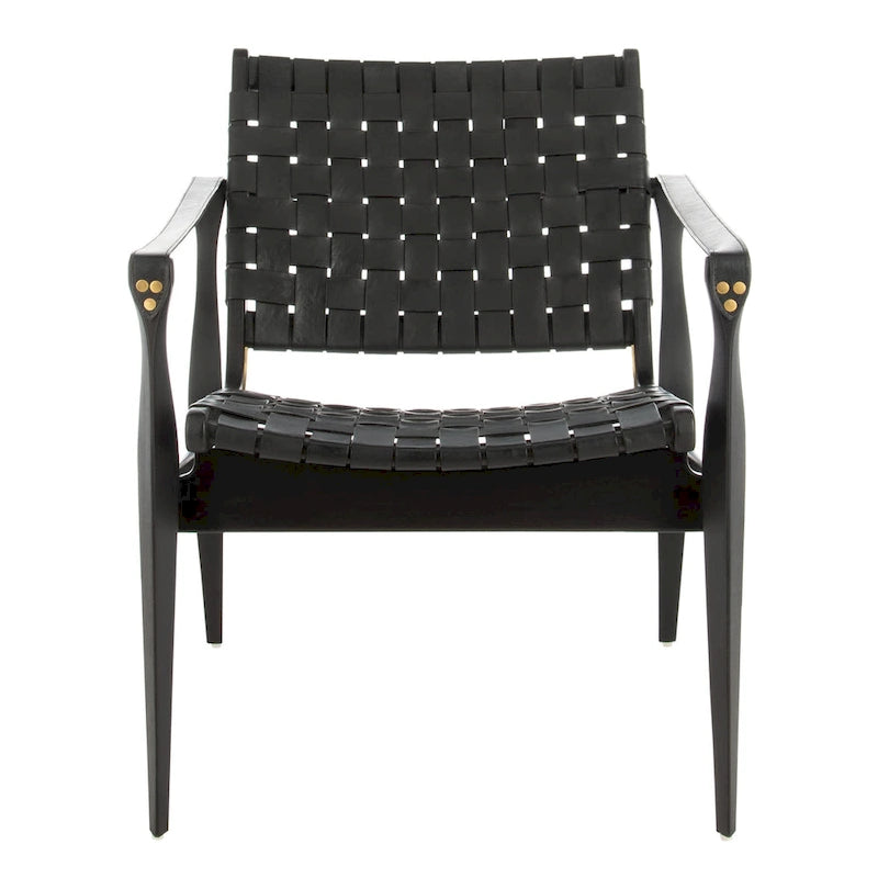 Safari-Ledersessel - 24.5 W x 30 L x 30 H - 25W x 30D x 30H