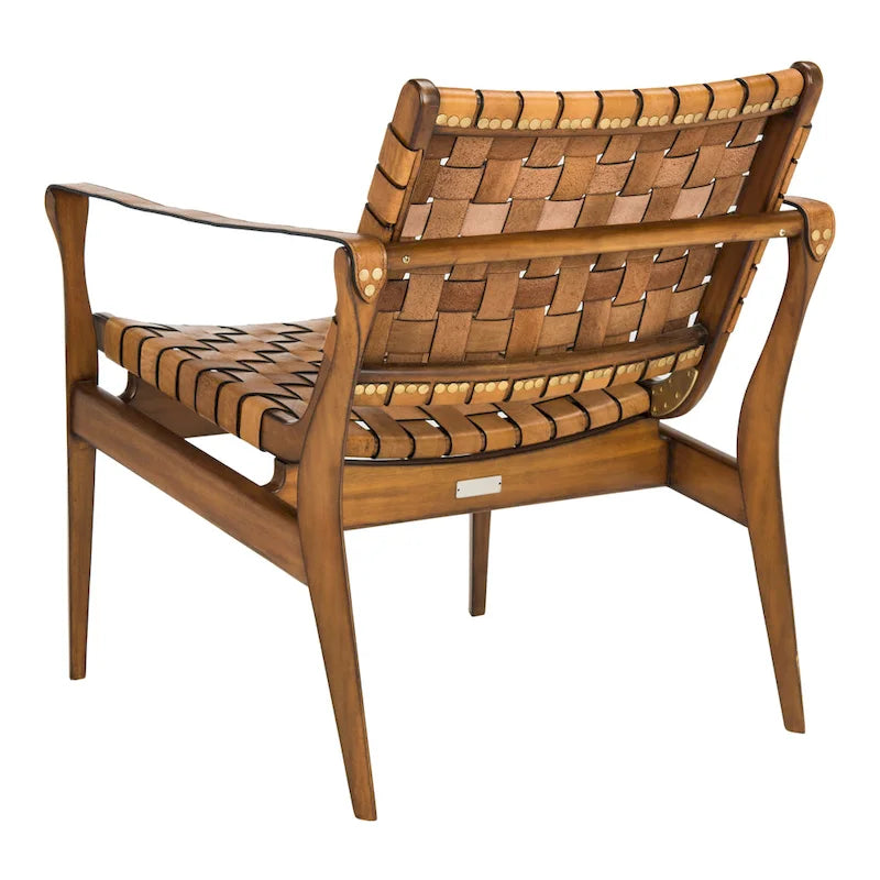 Safari-Ledersessel - 24.5 W x 30 L x 30 H - 25W x 30D x 30H