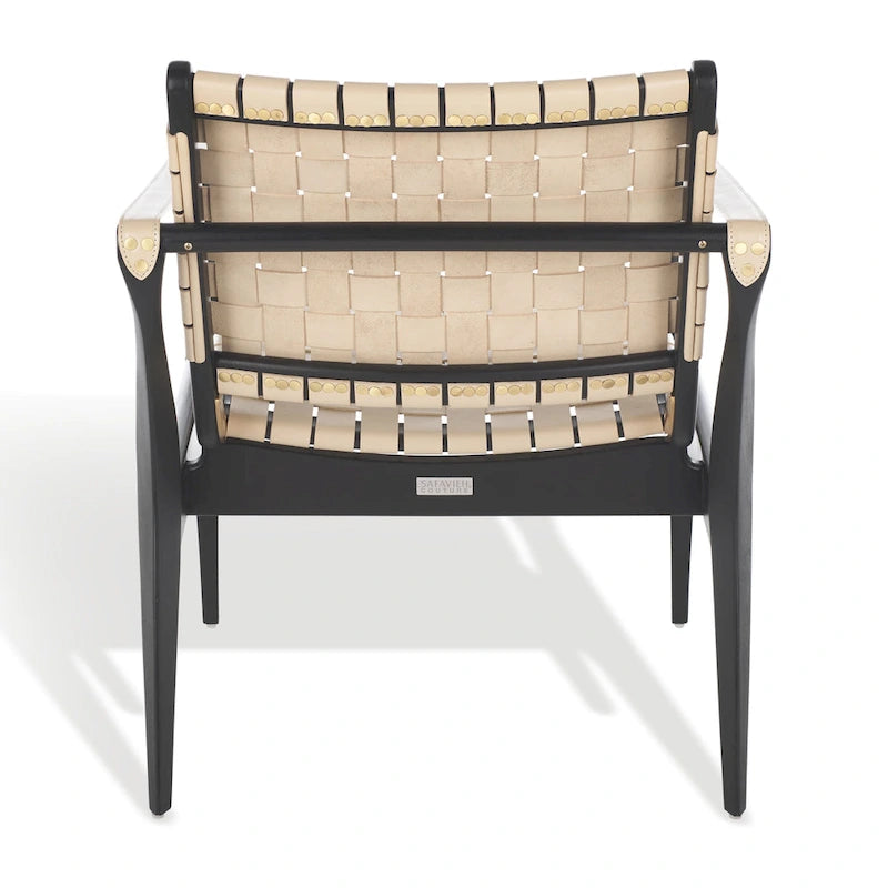 Safari-Ledersessel - 24.5 W x 30 L x 30 H - 25W x 30D x 30H