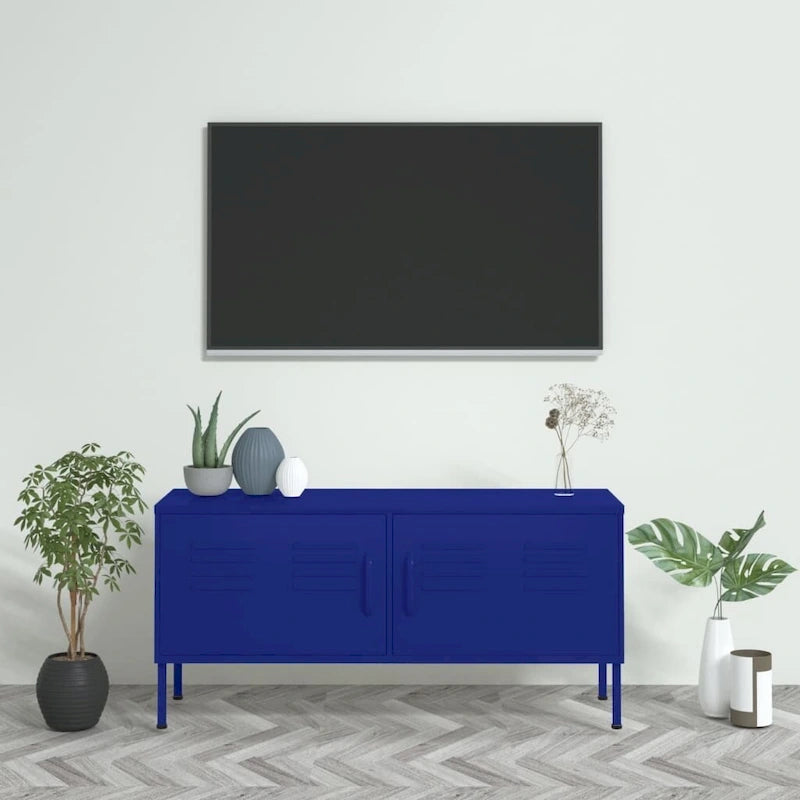TV-Ständer, TV-Möbel, Sideboard, TV-Konsole und Mediamöbel aus Stahl - 41.3 x 13.8 x 19.7