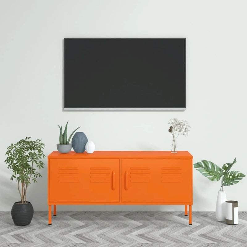 TV-Ständer, TV-Möbel, Sideboard, TV-Konsole und Mediamöbel aus Stahl - 41.3 x 13.8 x 19.7