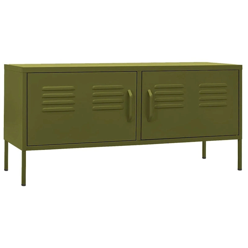 Soporte para TV, mueble para TV, aparador, consola multimedia y armario de acero - 41.3 x 13.8 x 19.7