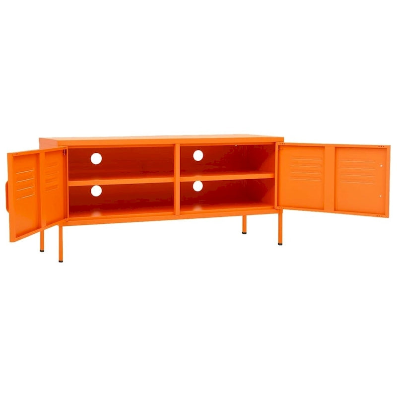 Soporte para TV, mueble para TV, aparador, consola multimedia y armario de acero - 41.3 x 13.8 x 19.7