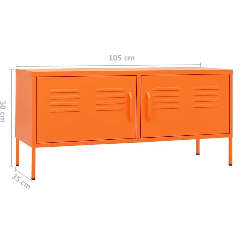 Soporte para TV, mueble para TV, aparador, consola multimedia y armario de acero - 41.3 x 13.8 x 19.7