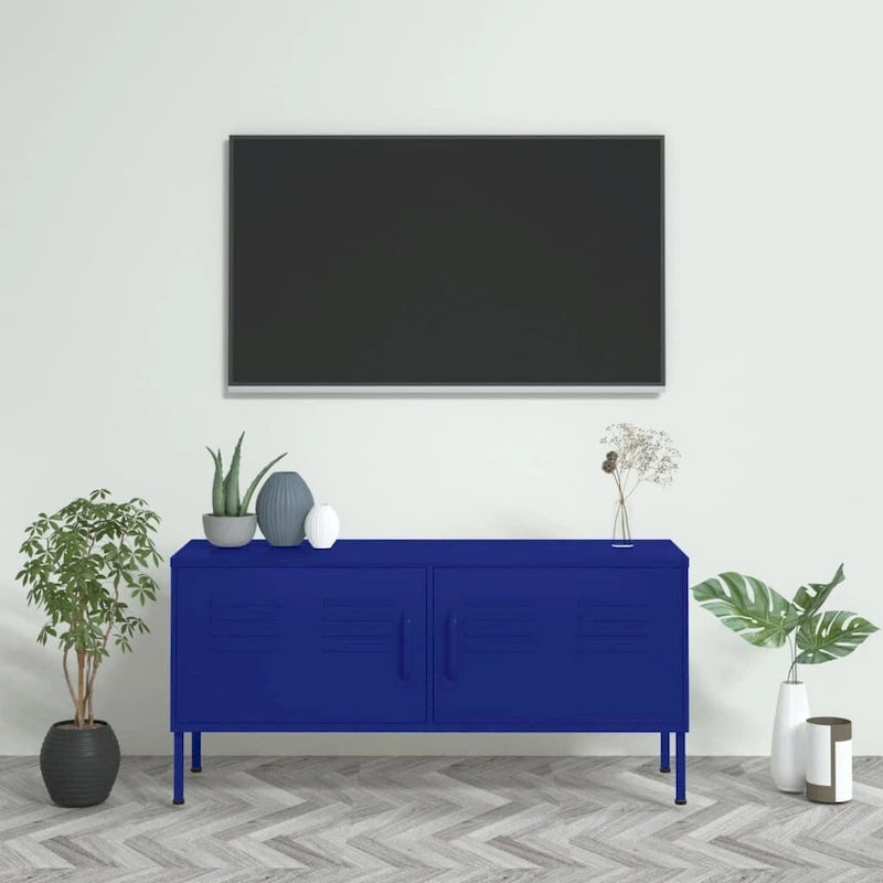 Soporte para TV, mueble para TV, aparador, consola multimedia y armario de acero - 41.3 x 13.8 x 19.7