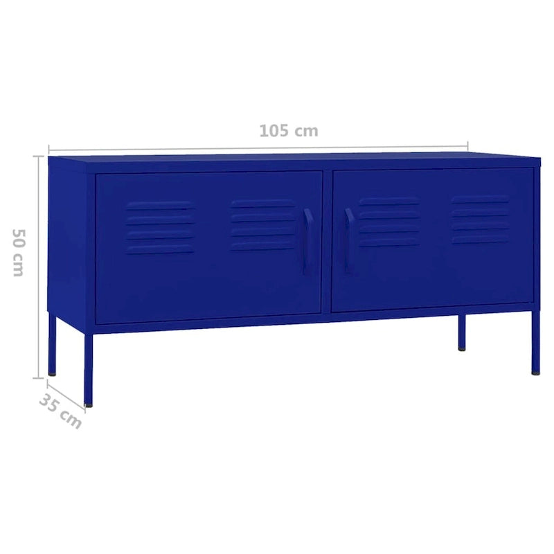Soporte para TV, mueble para TV, aparador, consola multimedia y armario de acero - 41.3 x 13.8 x 19.7
