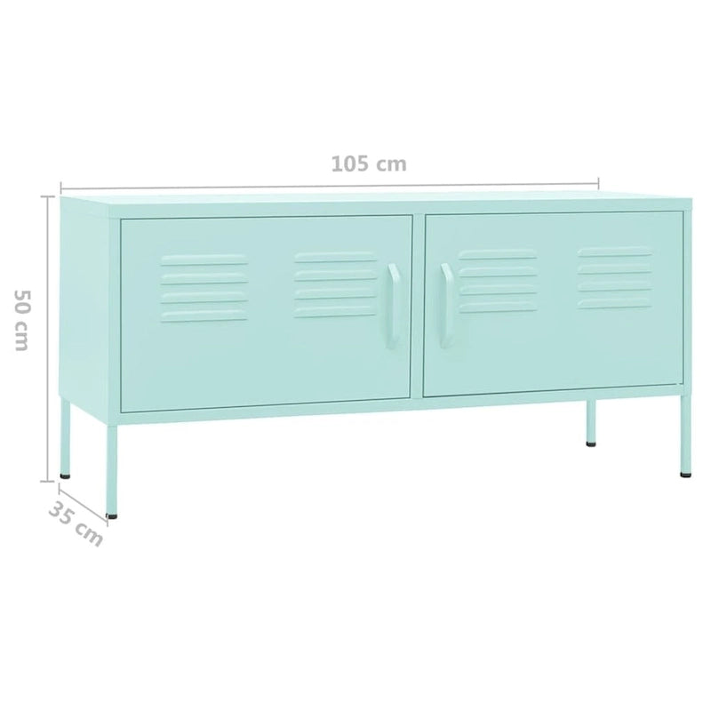 Soporte para TV, mueble para TV, aparador, consola multimedia y armario de acero - 41.3 x 13.8 x 19.7