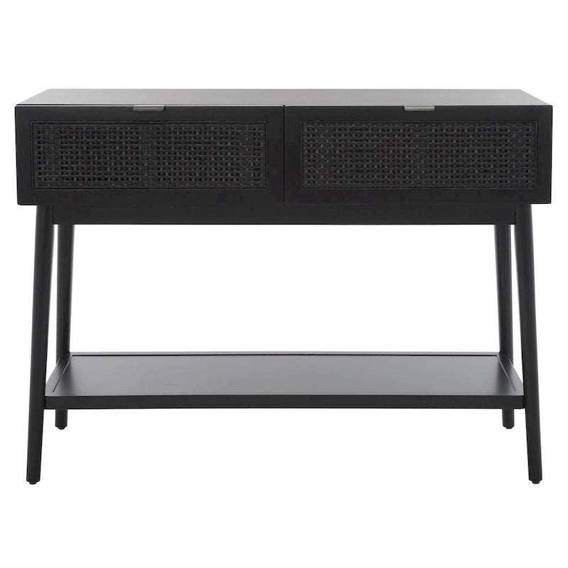 Konsolentisch aus Rattan mit 2 Schubladen - 42 In. W x 14 In. D x 31 In. H - 42Wx14Dx31H