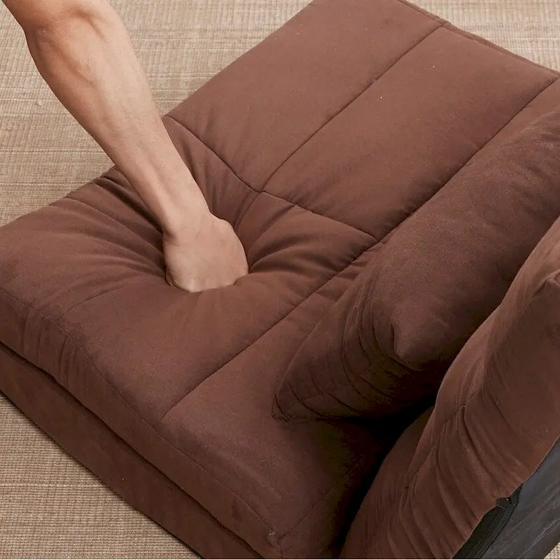 Dreifach klappbares Schlafsofa, verstellbares Bodensofa mit einem Kissen und 5 Liegepositionen