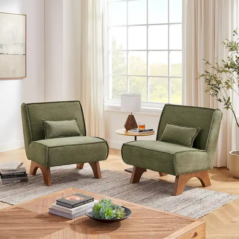 Set aus 2 Polyester-Akzentstühlen