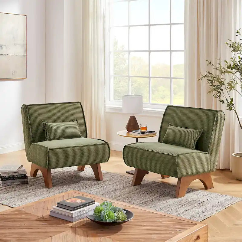 Set aus 2 Polyester-Akzentstühlen