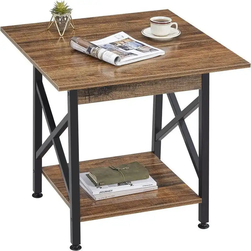 Beistelltisch im Industrial Design, 24 Zoll, groß - 23.62D x 23.62W x 23.43H