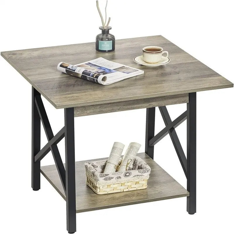 Beistelltisch im Industrial Design, 24 Zoll, groß - 23.62D x 23.62W x 23.43H