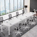 Juego de mesas de conferencias, reuniones y seminarios de 6.5FT para 8-12 personas (juego de 2)
