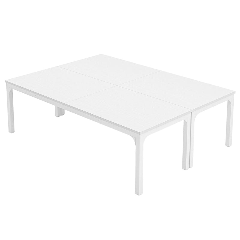 Juego de mesas de conferencias, reuniones y seminarios de 6.5FT para 8-12 personas (juego de 2)