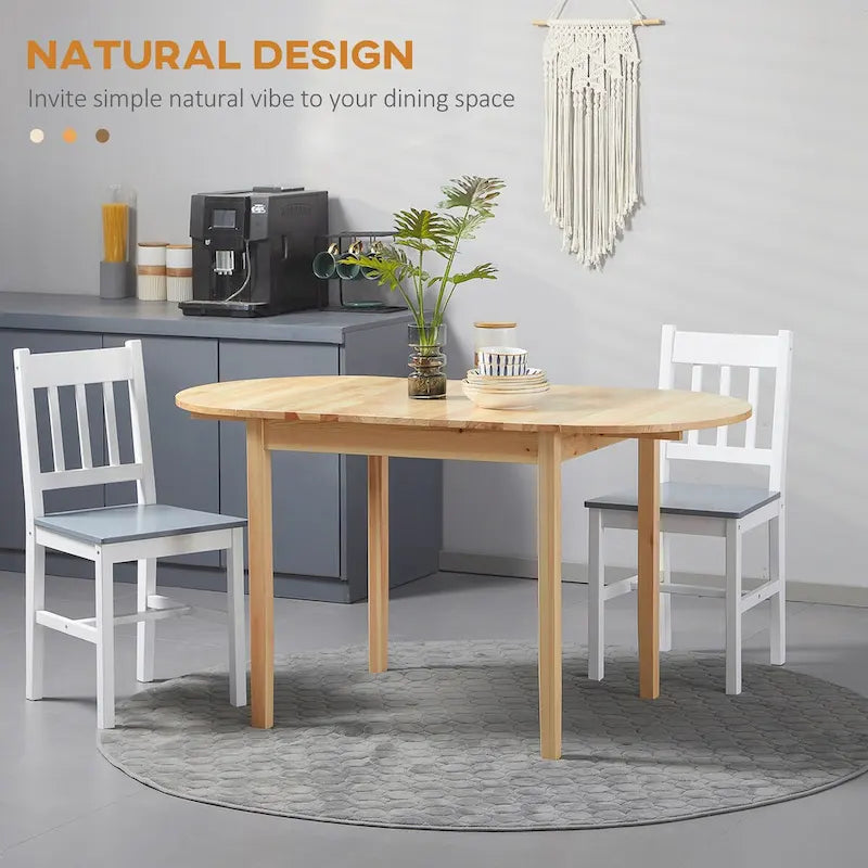 Mesas extensibles de madera maciza para espacios pequeños